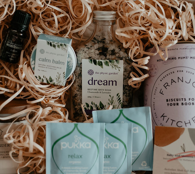 New Mumma Relaxation Hamper New mother gift hamper baby and mumma gifts.jpg