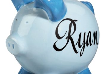 Personalized piggy bank for boys