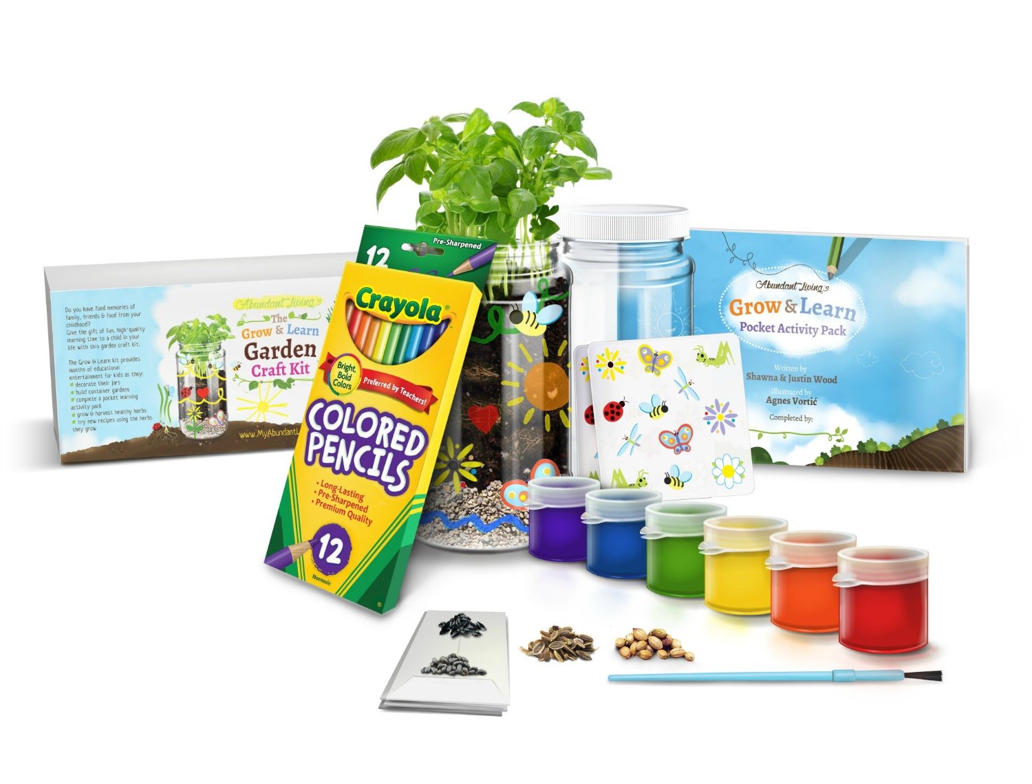 Indoor gardening kit for kids